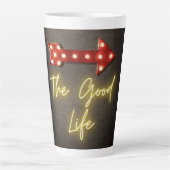 De Good Life Neon Arrow Latte Mok (Voorkant)