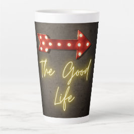De Good Life Neon Arrow Latte Mok