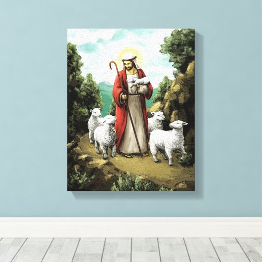 De Good Shepherd Canvas Afdruk (Insitu (Houten vloer))