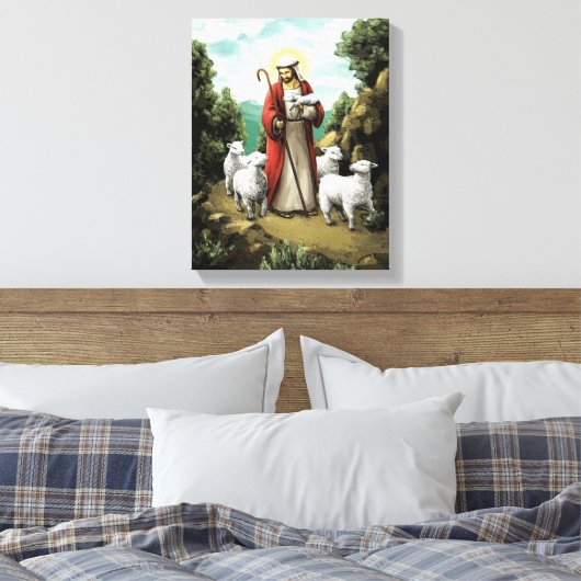De Good Shepherd Canvas Afdruk (Insitu (Slaapkamer))