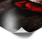 De Good Shepherd; Jezus op gekleurd glas Foto Afdruk (Hoek)