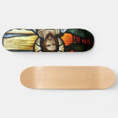 De Good Shepherd; Jezus op gekleurd glas Persoonlijk Skateboard (Horizontaal)