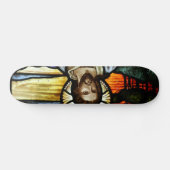 De Good Shepherd; Jezus op gekleurd glas Persoonlijk Skateboard (Horizontaal)