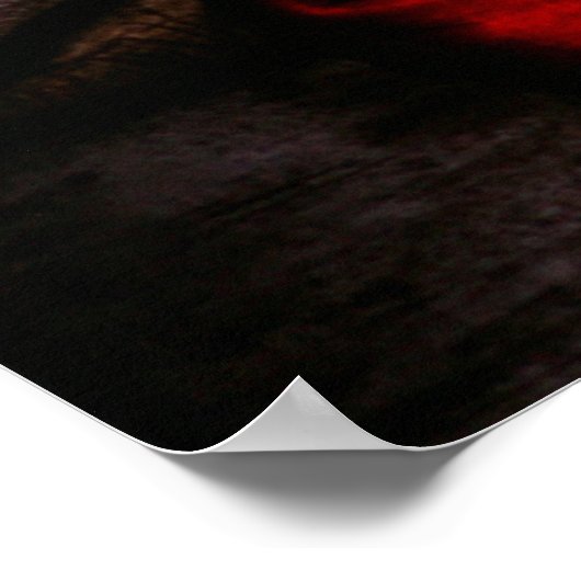 De Good Shepherd; Jezus op gekleurd glas Poster (Hoek)