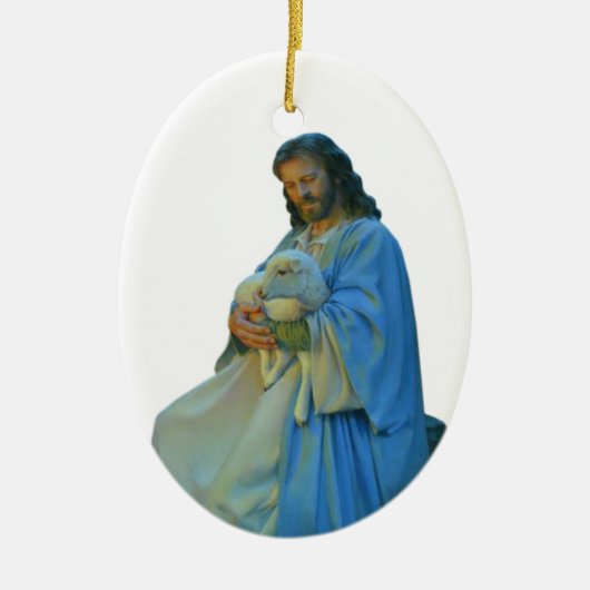 De Good Shepherd Keramisch Ornament (Voorkant)