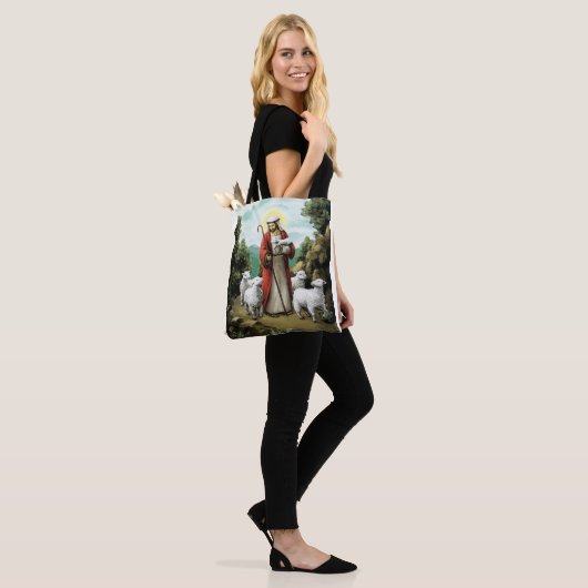 De Good Shepherd Tote Bag (Op model)