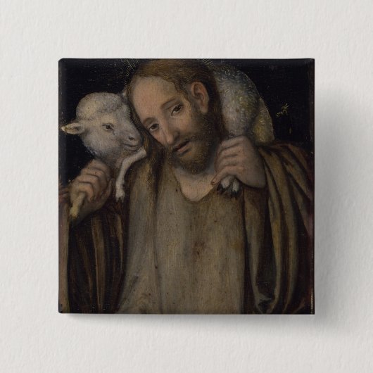 De Good Shepherd Vierkante Button 5,1 Cm (Voorkant)