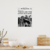 De Good Times Krant Goeie Oude Tijd Poster (Keuken)