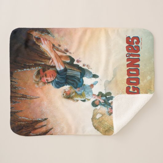 De goonies bedekken theatrale kunst sherpa deken (Voorkant (horizontaal))