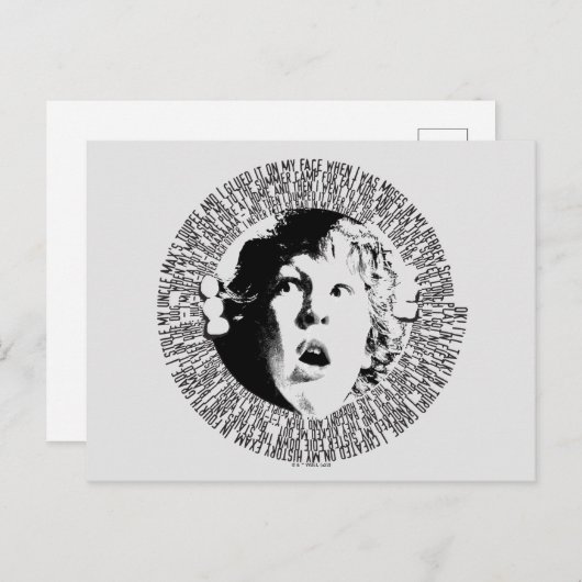 De goonies Chunk Confession Graphic Briefkaart (Voorkant / Achterkant)