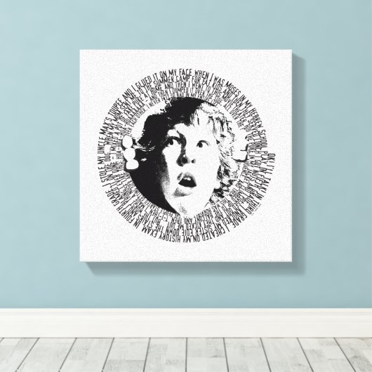 De goonies Chunk Confession Graphic Canvas Afdruk (Insitu (Houten vloer))