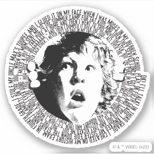 De goonies Chunk Confession Graphic Sticker (Voorkant)