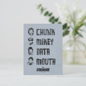 De goonies | Chunk, Mikey, Data, Mouth Briefkaart (Staand voorkant)