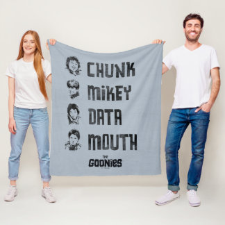 De goonies | Chunk, Mikey, Data, Mouth Fleece Deken
