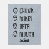 De goonies | Chunk, Mikey, Data, Mouth Fleece Deken (Voorkant)