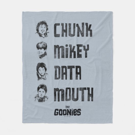 De goonies | Chunk, Mikey, Data, Mouth Fleece Deken (Voorkant)