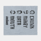 De goonies | Chunk, Mikey, Data, Mouth Fleece Deken (Voorkant (Horizontaal))