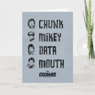 De goonies | Chunk, Mikey, Data, Mouth Kaart