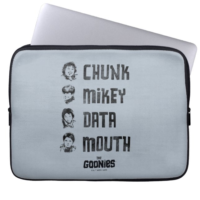 De goonies | Chunk, Mikey, Data, Mouth Laptop Sleeve (Voorkant)