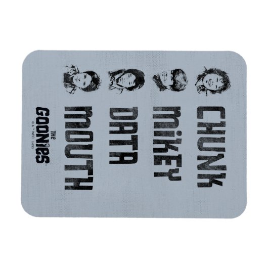 De goonies | Chunk, Mikey, Data, Mouth Magneet (Horizontaal)