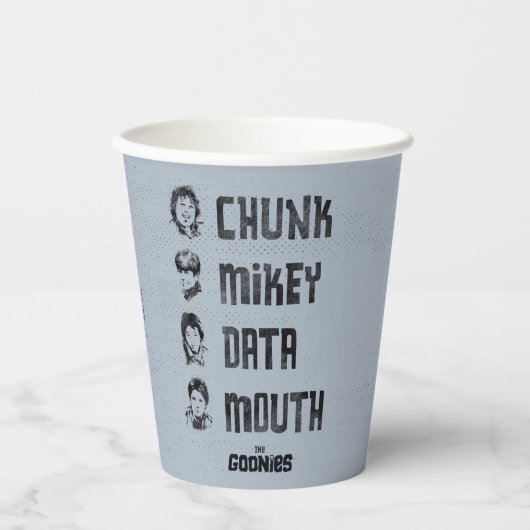 De goonies | Chunk, Mikey, Data, Mouth Papieren Bekers (Voorkant)