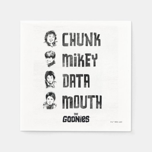 De goonies | Chunk, Mikey, Data, Mouth Servet (Voorkant)