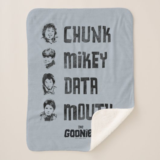 De goonies | Chunk, Mikey, Data, Mouth Sherpa Deken (Voorkant)