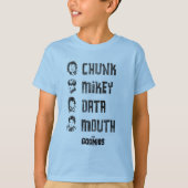 De goonies | Chunk, Mikey, Data, Mouth T-shirt (Voorkant)