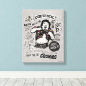 De Goonies Chunk Retro Collage Canvas Afdruk (Insitu (Houten vloer))