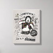 De Goonies Chunk Retro Collage Canvas Afdruk (Voorkant)