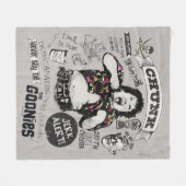 De Goonies Chunk Retro Collage Fleece Deken (Voorkant (Horizontaal))