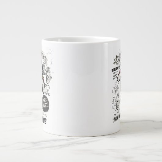 De Goonies Chunk Retro Collage Grote Koffiekop (Voorkant)