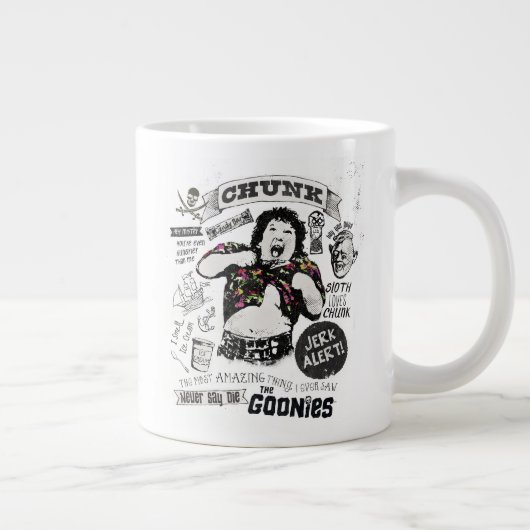 De Goonies Chunk Retro Collage Grote Koffiekop (Rechts)