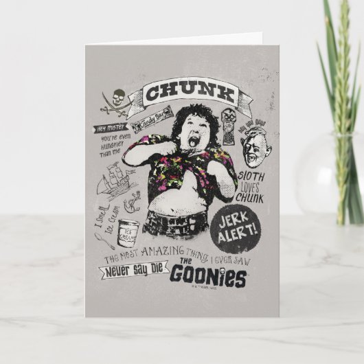 De Goonies Chunk Retro Collage Kaart (Voorkant)