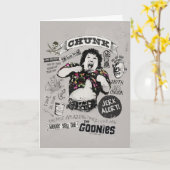 De Goonies Chunk Retro Collage Kaart (Gele Bloem)