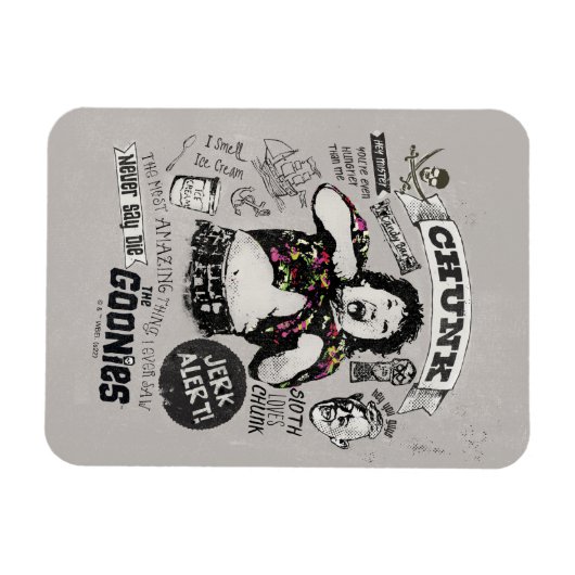 De Goonies Chunk Retro Collage Magneet (Horizontaal)