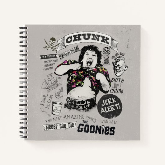 De Goonies Chunk Retro Collage Notitieboek (Voorkant)