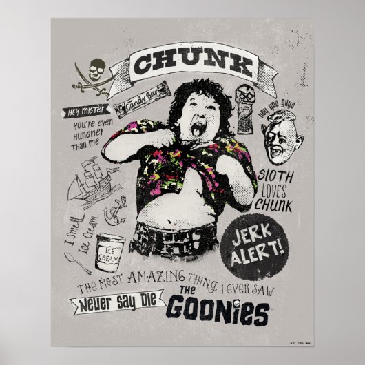 De Goonies Chunk Retro Collage Poster (Voorkant)