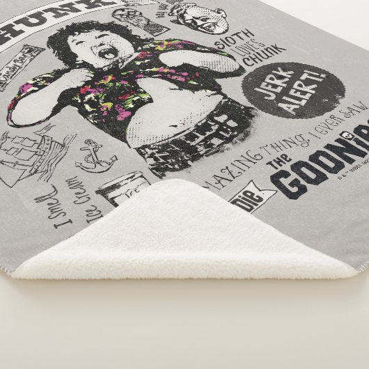 De Goonies Chunk Retro Collage Sherpa Deken (3/4)