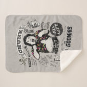 De Goonies Chunk Retro Collage Sherpa Deken (Voorkant (horizontaal))