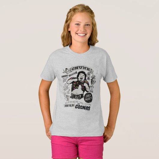 De Goonies Chunk Retro Collage T-shirt (Voorkant volledig)