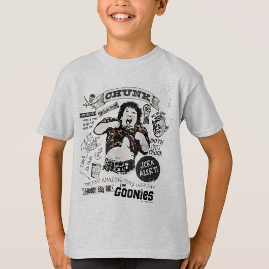 De Goonies Chunk Retro Collage T-shirt (Voorkant)