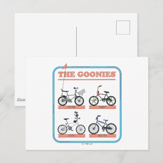 De Goonies fietskaart Briefkaart (Voorkant / Achterkant)