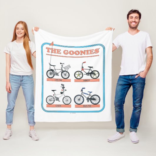 De Goonies fietskaart Fleece Deken (In situ)