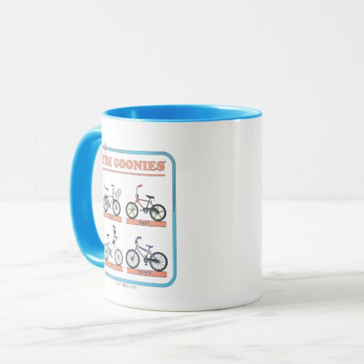 De Goonies fietskaart Mok (Voorkant links)