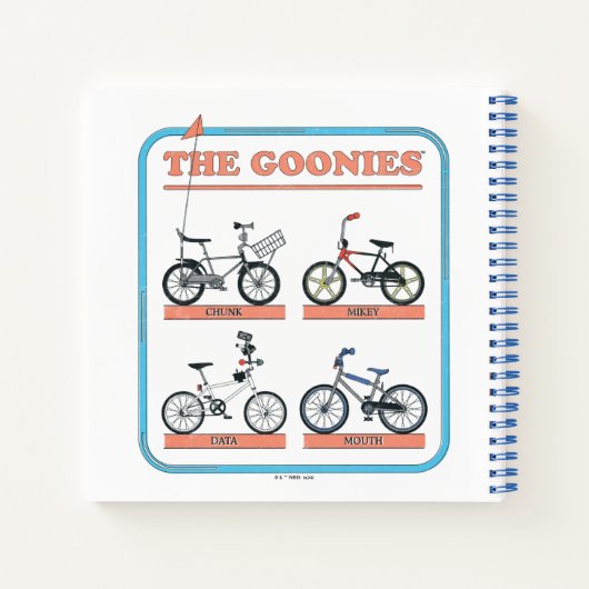 De Goonies fietskaart Notitieboek (Achterkant)