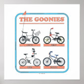 De Goonies fietskaart Poster (Voorkant)