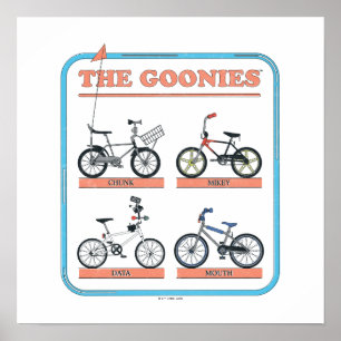 De Goonies fietskaart Poster