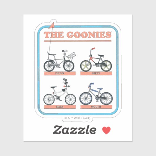 De Goonies fietskaart Sticker (Vel)