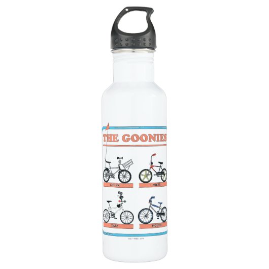 De Goonies fietskaart Waterfles (Voorkant)
